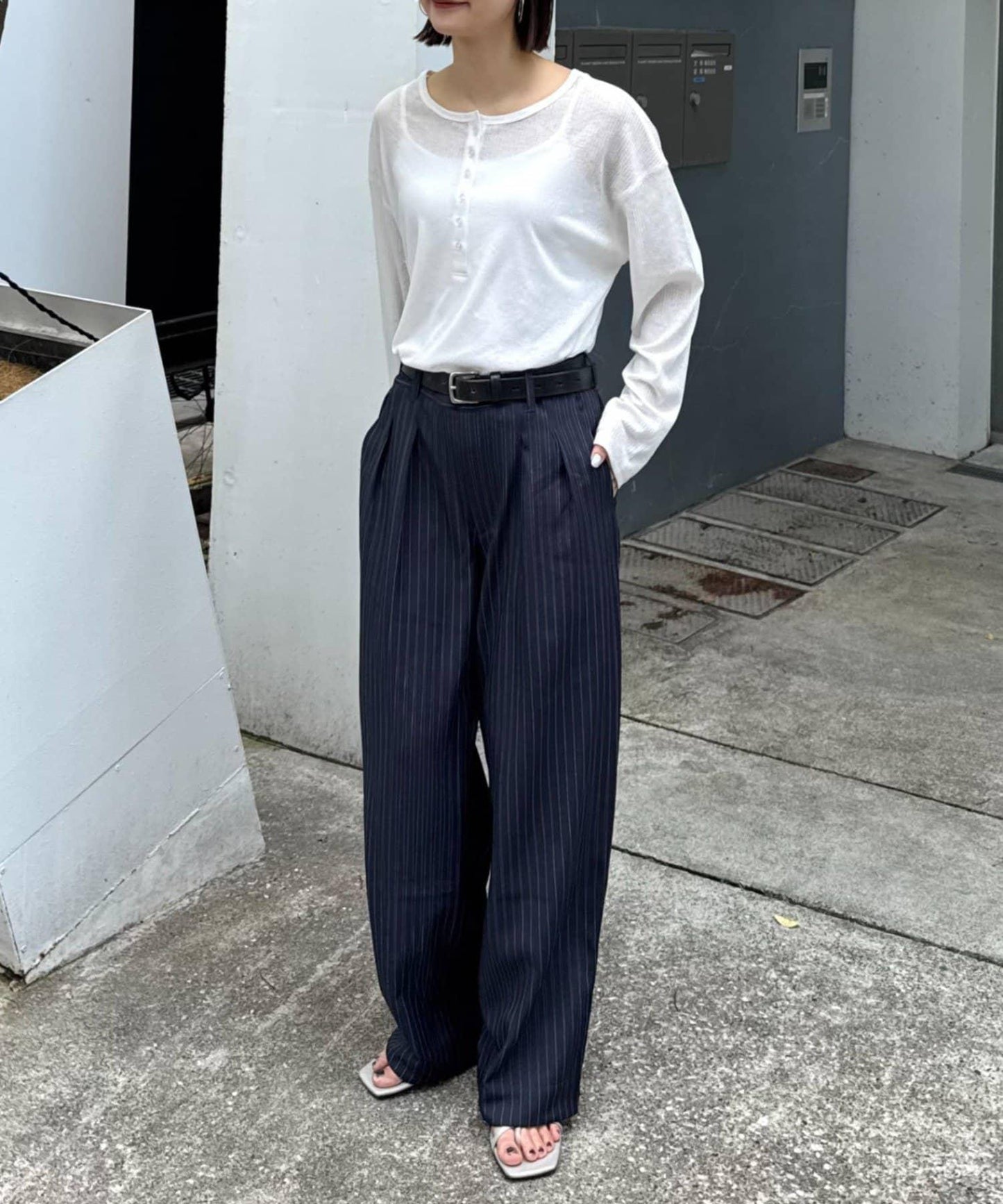 男女同款 輕盈彈力 闊腿褲