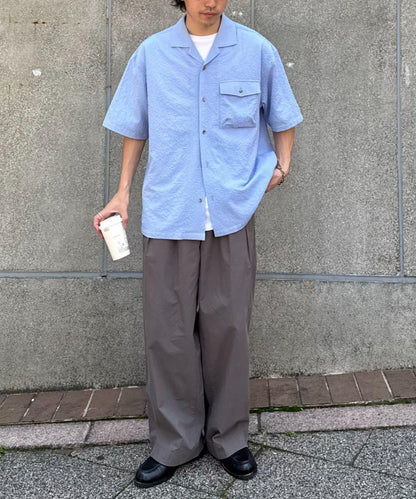 男女同款 輕盈彈力 闊腿褲