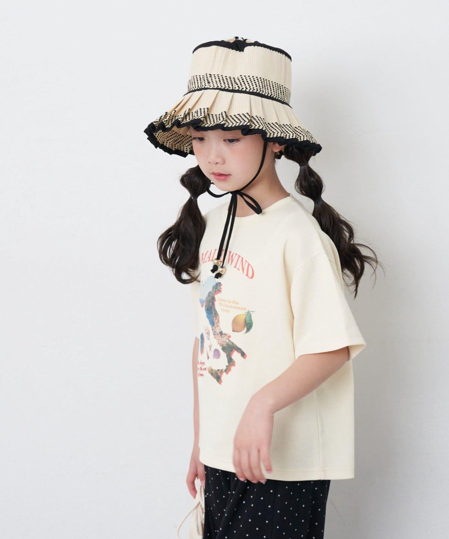 KIDS AF 羅紋混合圖案T恤