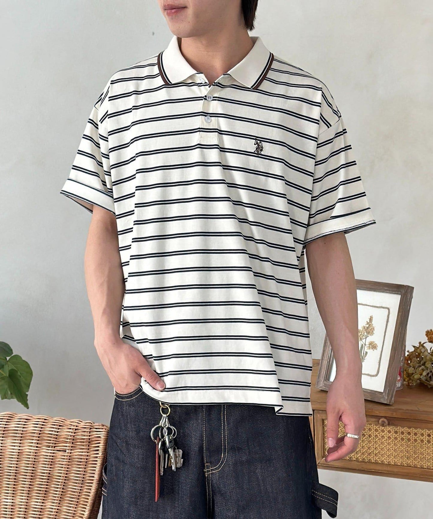 U.S. POLO ASSN. 條紋Polo衫