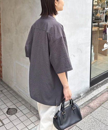 男女同款 透氣 泡泡紗 襯衫
