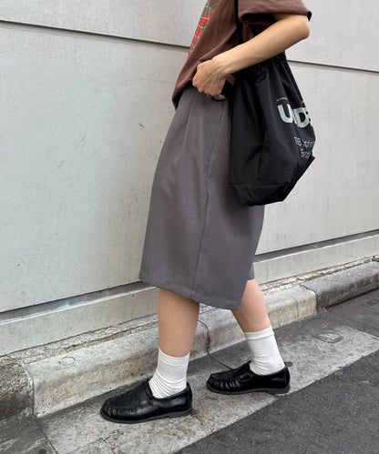UNISEX 褶皺闊腿短褲