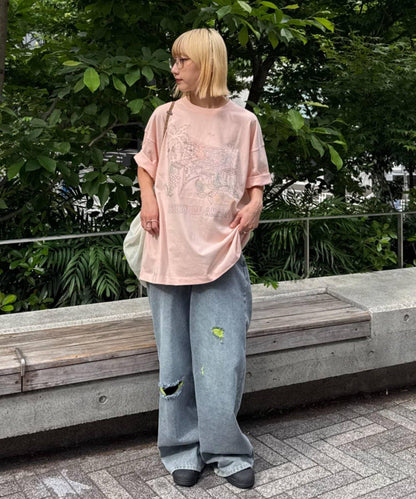 男女同款 阿馬爾菲雜款印花 T恤