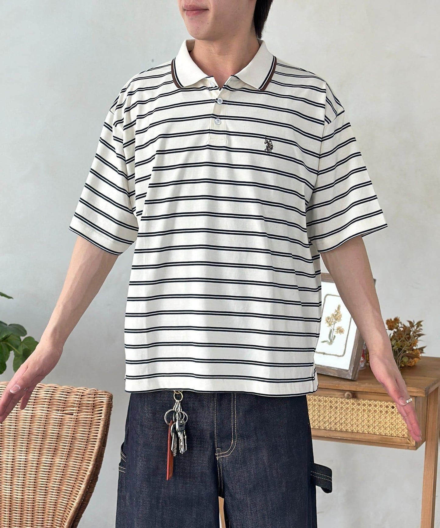 U.S. POLO ASSN. 條紋Polo衫