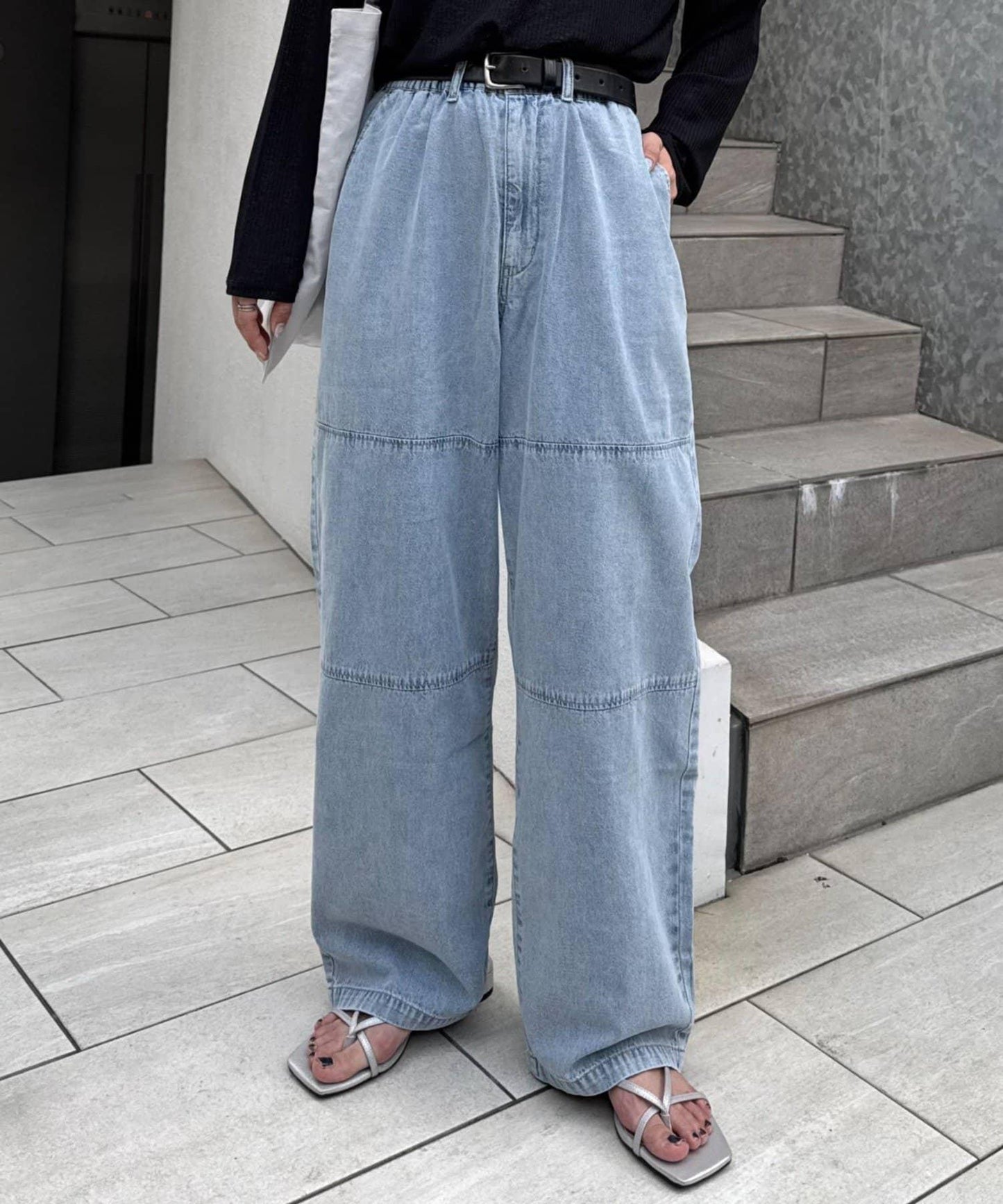 男女同款 休閒夏季牛仔褲