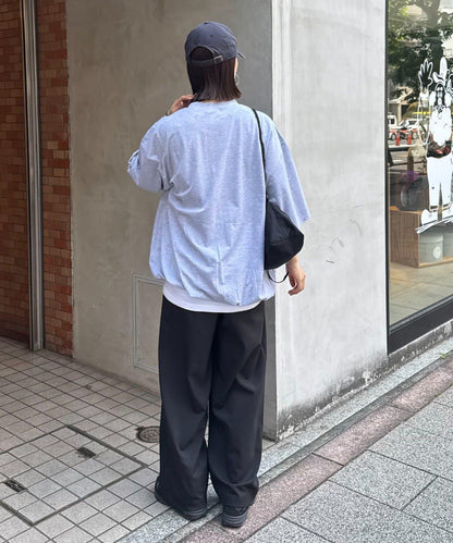 男女同款 輕盈彈力 闊腿褲