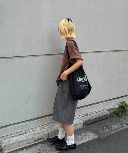 UNISEX 褶皺闊腿短褲