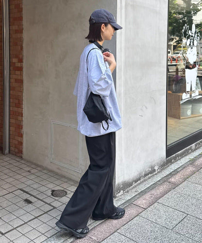 男女同款 輕盈彈力 闊腿褲