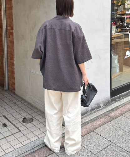 男女同款 透氣 泡泡紗 襯衫