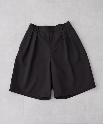 UNISEX 褶皺闊腿短褲