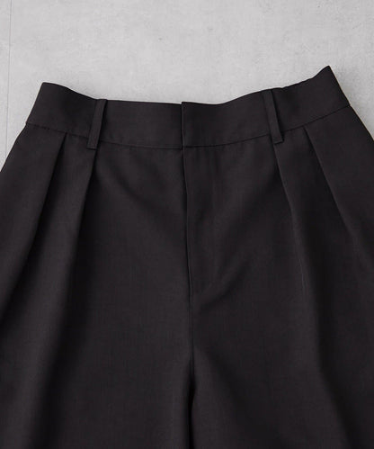 UNISEX 褶皺闊腿短褲
