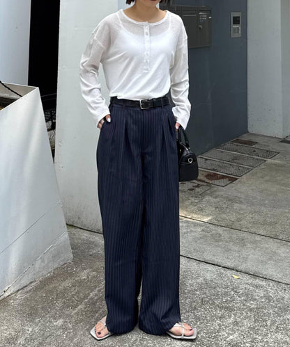 男女同款 輕盈彈力 闊腿褲