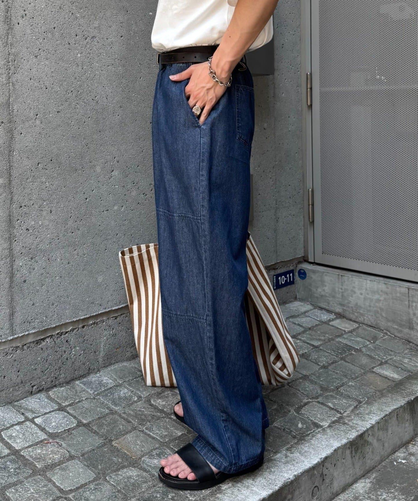 男女同款 休閒夏季牛仔褲