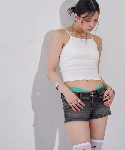 WHO'S WHO gallery 高胸羅紋吊帶背心