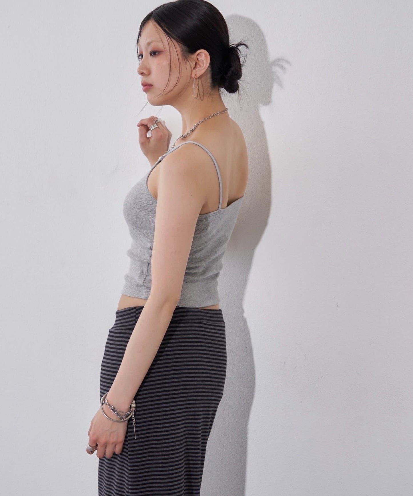 WHO'S WHO gallery 高胸羅紋吊帶背心