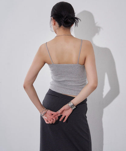 WHO'S WHO gallery 高胸羅紋吊帶背心
