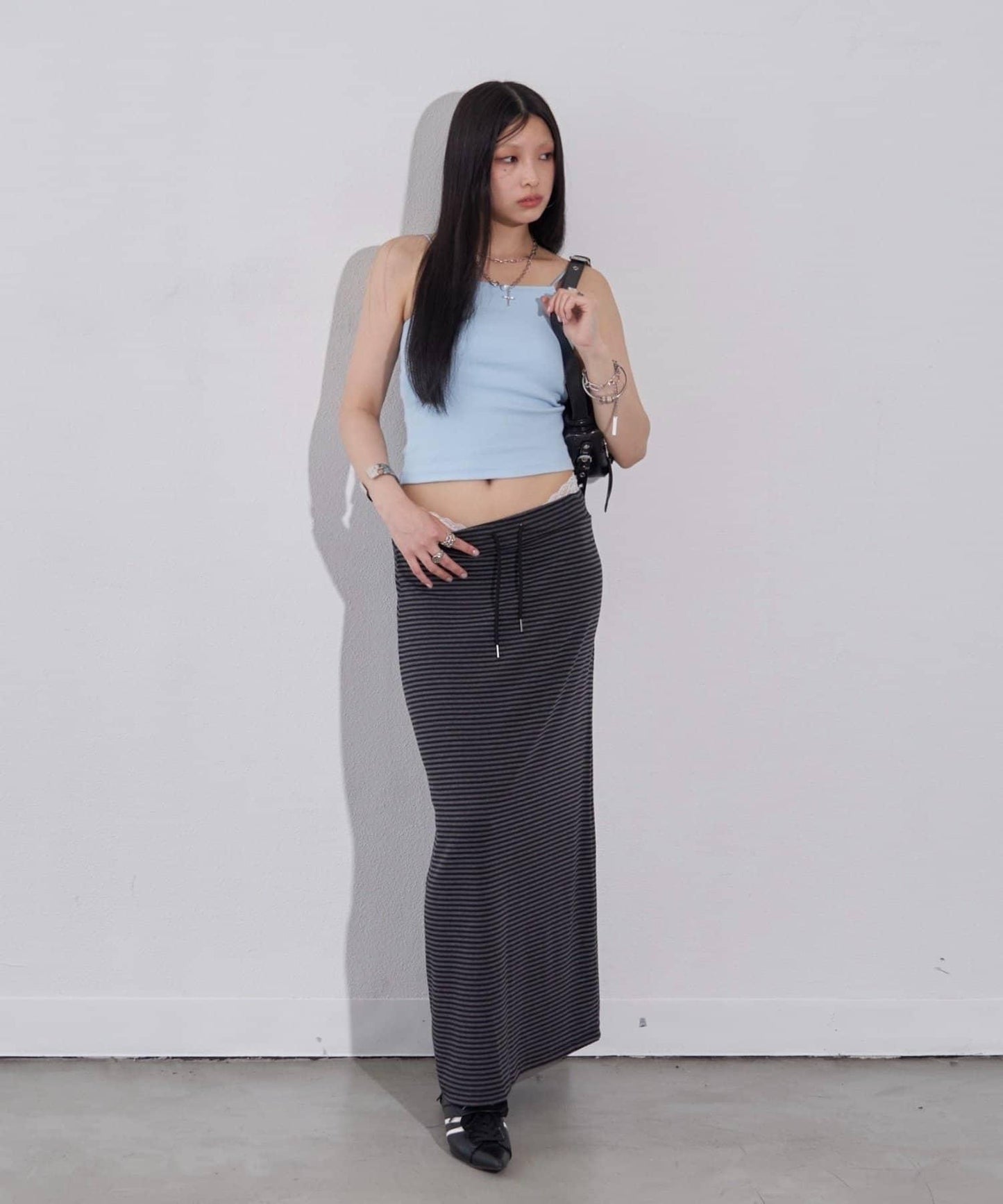 WHO'S WHO gallery 高胸羅紋吊帶背心