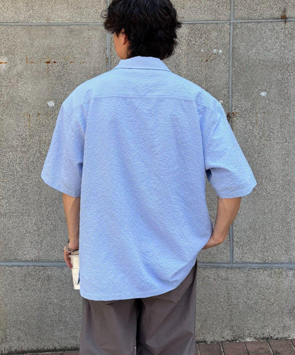 男女同款 透氣 泡泡紗 襯衫