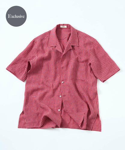 聯名款 Cale×URBAN RESEARCH 格紋 短袖襯衫