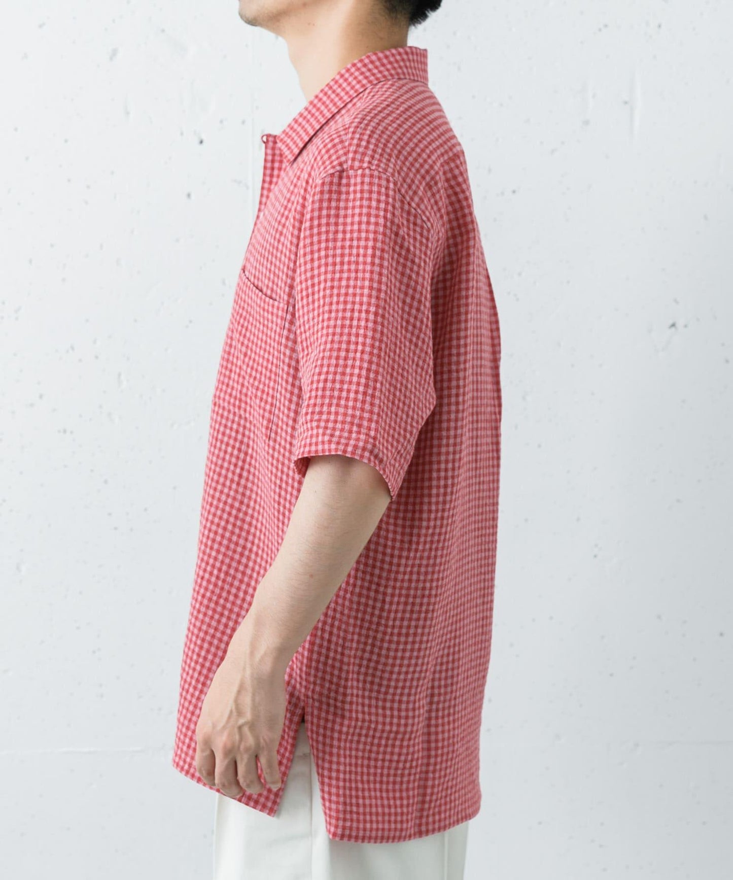 聯名款 Cale×URBAN RESEARCH 格紋 短袖襯衫