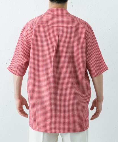 聯名款 Cale×URBAN RESEARCH 格紋 短袖襯衫