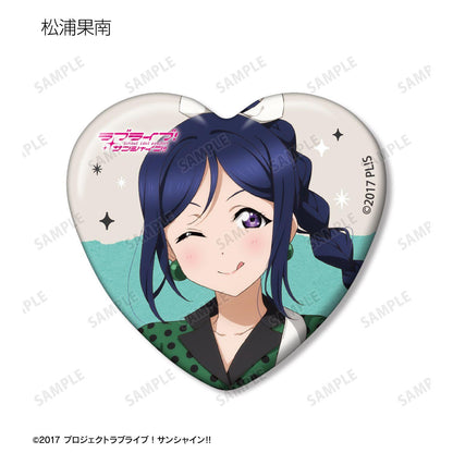 ラブライブ！サンシャイン!!（LoveLive! Sunshine!! 學園偶像計劃） 新繪製 The Blue Swell服裝ver.系列 交換心形徽章 完整盒裝（9包入）