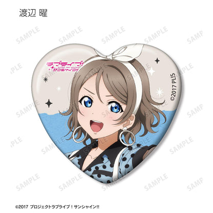 ラブライブ！サンシャイン!!（LoveLive! Sunshine!! 學園偶像計劃） 新繪製 The Blue Swell服裝ver.系列 交換心形徽章 完整盒裝（9包入）