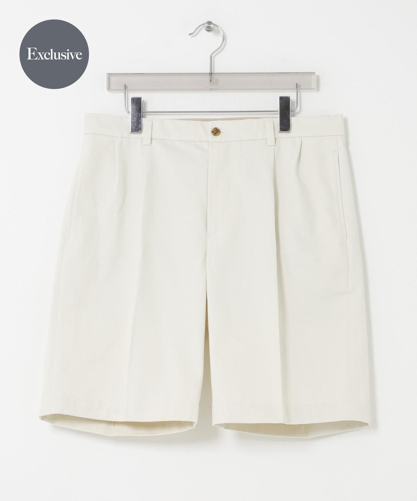 聯名款 BROOKS BROTHERS×URBAN RESEARCH 抽褶設計 PLEAT SHORTS 短褲