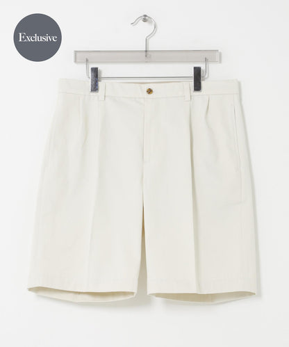 聯名款 BROOKS BROTHERS×URBAN RESEARCH 抽褶設計 PLEAT SHORTS 短褲