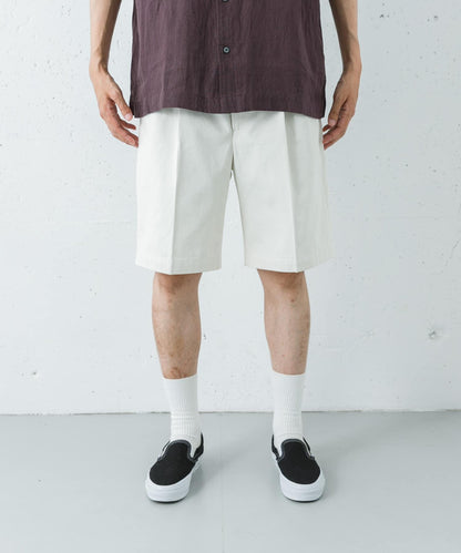 聯名款 BROOKS BROTHERS×URBAN RESEARCH 抽褶設計 PLEAT SHORTS 短褲
