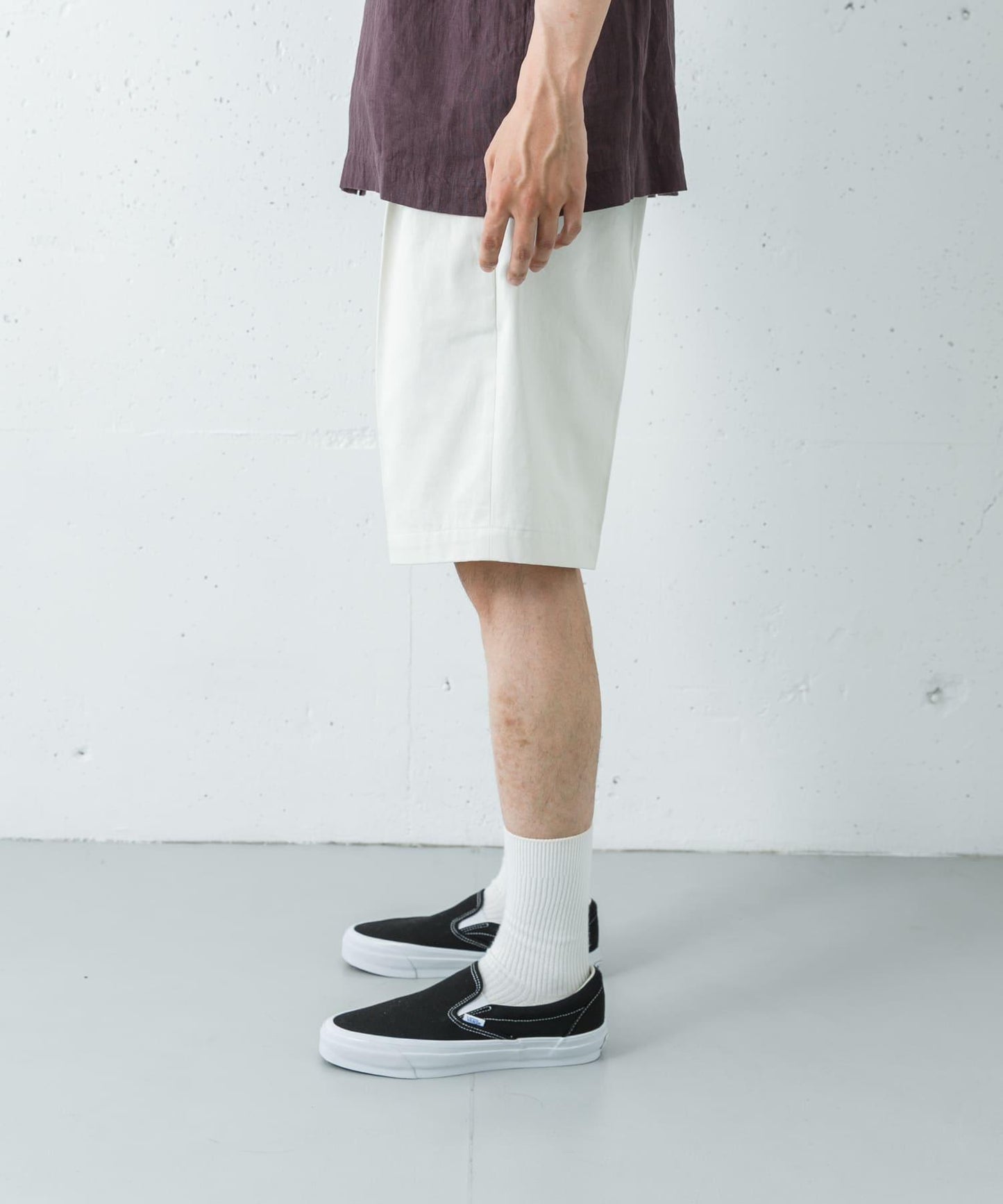 聯名款 BROOKS BROTHERS×URBAN RESEARCH 抽褶設計 PLEAT SHORTS 短褲