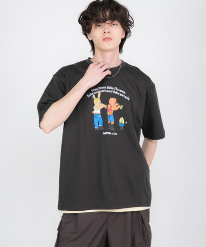 聯名 OATSIDE×SENSE OF PLACE 圖案T恤 A款