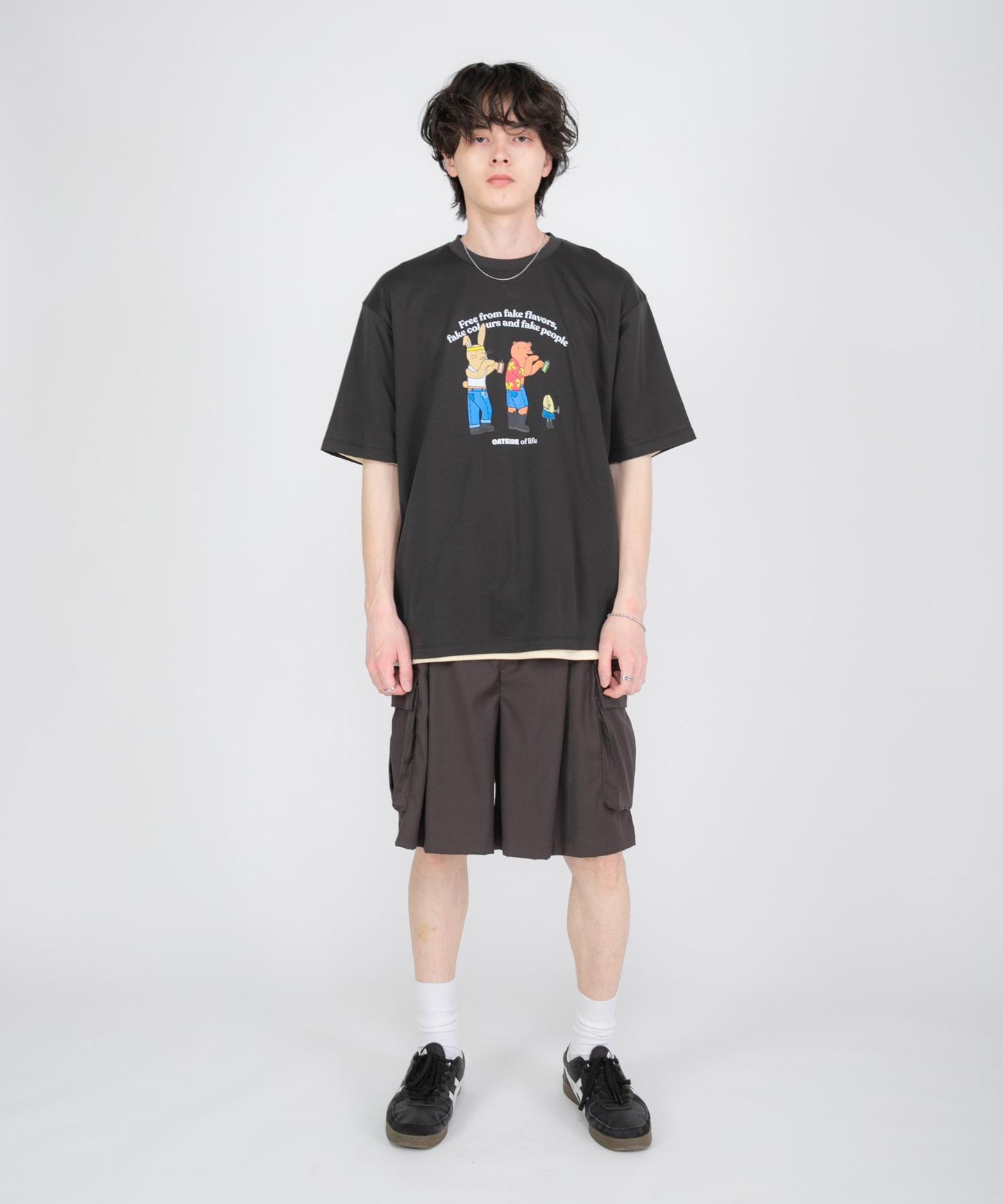 聯名 OATSIDE×SENSE OF PLACE 圖案T恤 A款