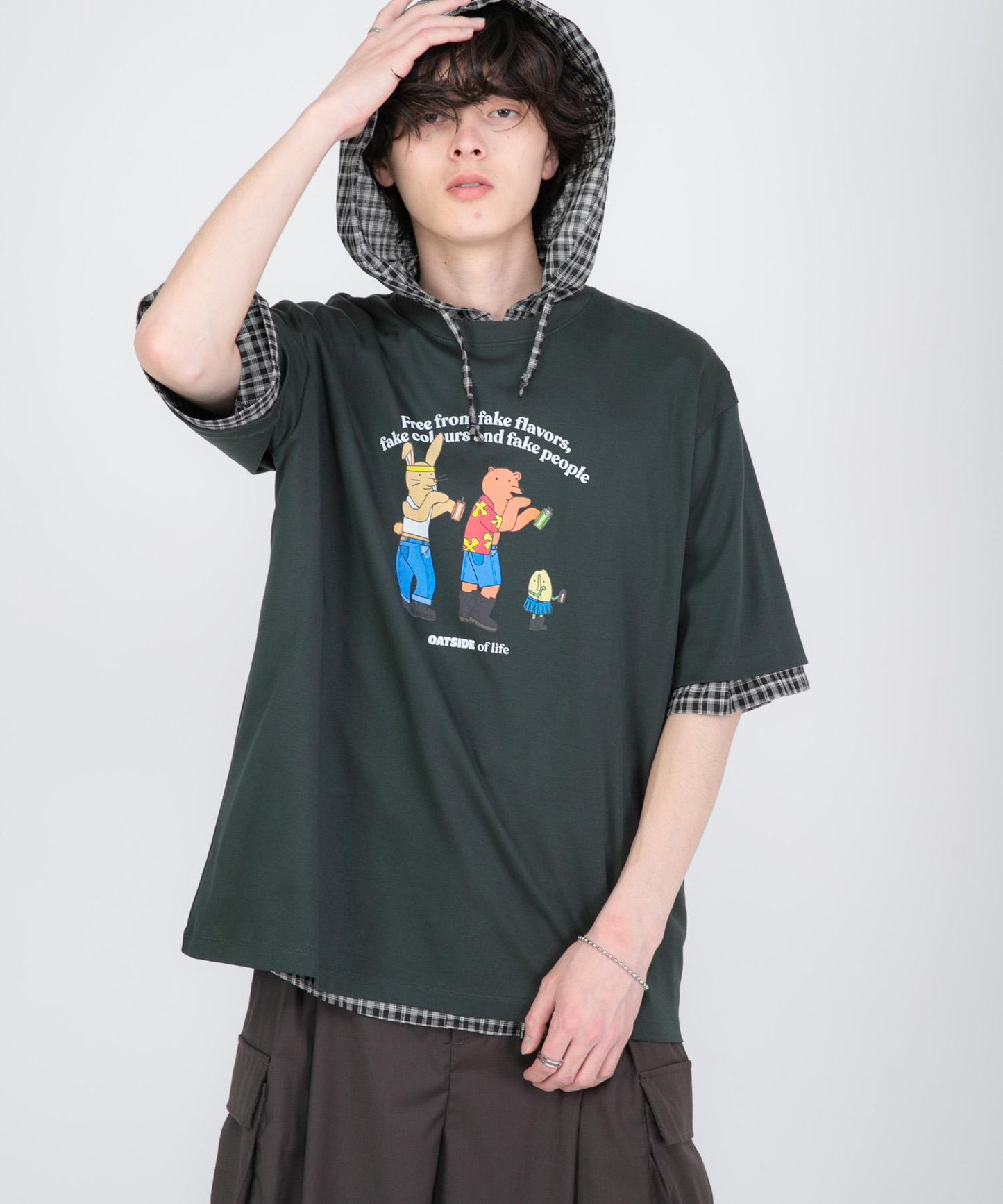 聯名 OATSIDE×SENSE OF PLACE 圖案T恤 A款