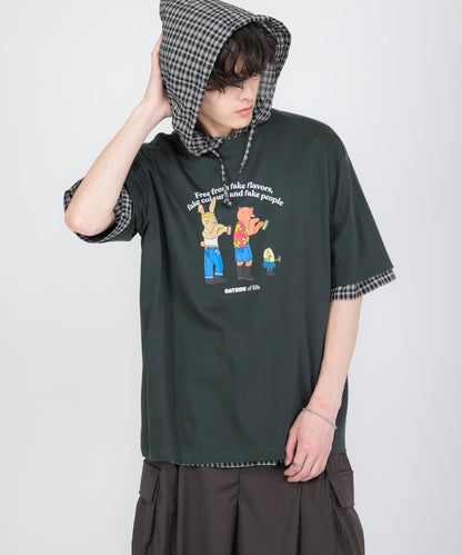聯名 OATSIDE×SENSE OF PLACE 圖案T恤 A款