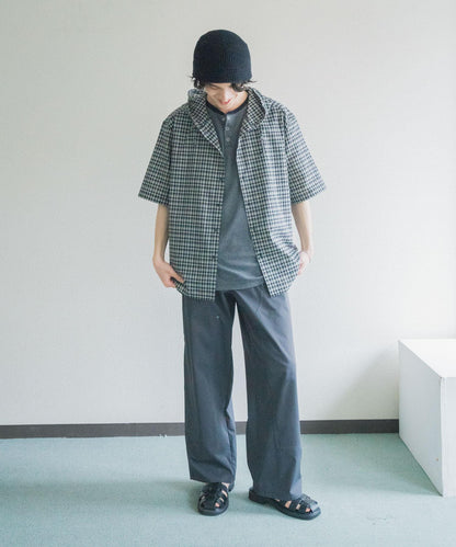 格紋連帽襯衫