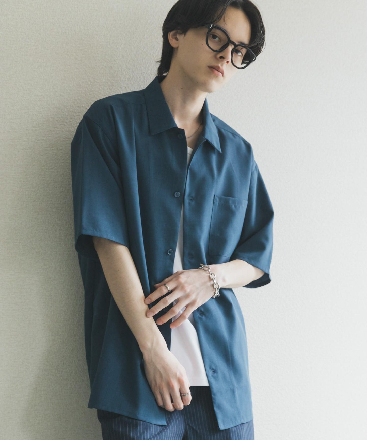 易護理速幹 亞麻質感 常規領 襯衫