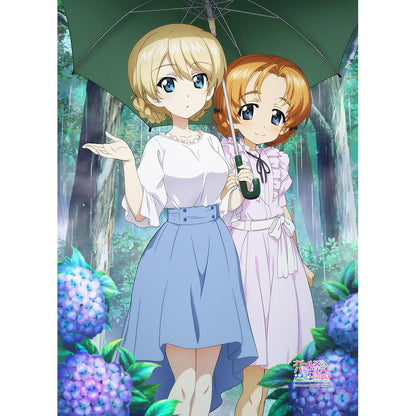 ガールズ&パンツァー（少女與戰車 最終章） ダージリン&オレンジペコ B2掛毯 雨傘款