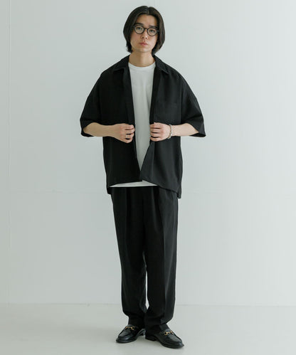 URBAN RESEARCH iD 乾爽觸感仿亞麻休閒褲