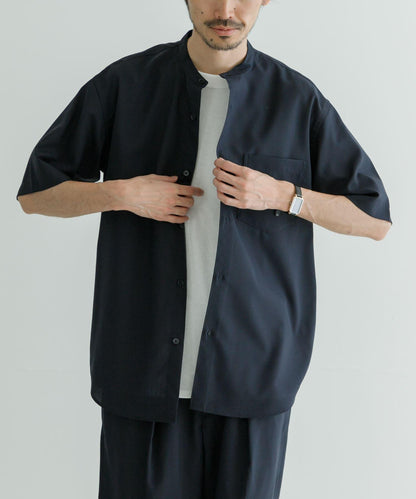 TRON WOOL 立領襯衫