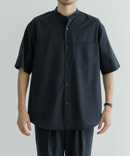 TRON WOOL 立領襯衫