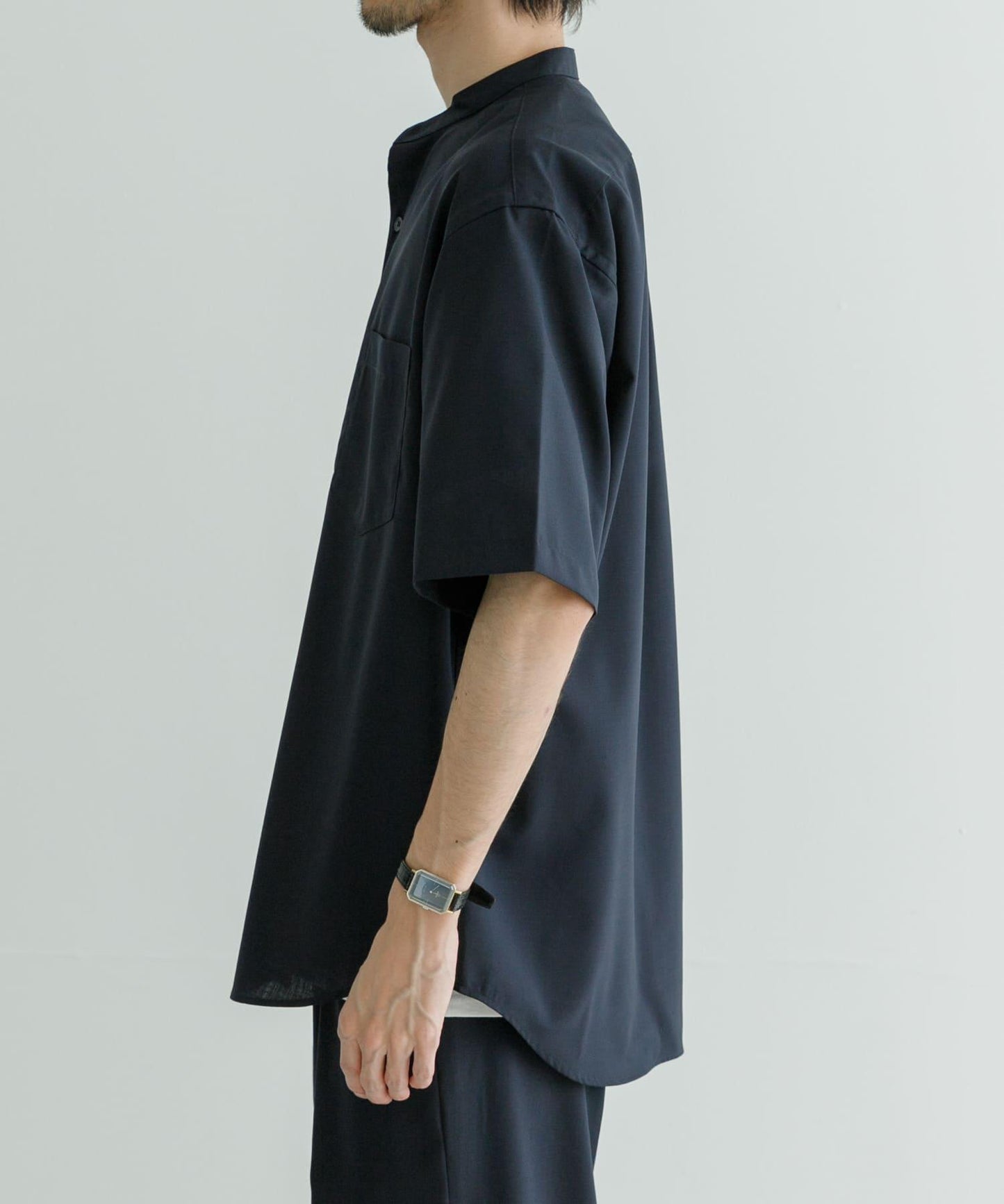 TRON WOOL 立領襯衫