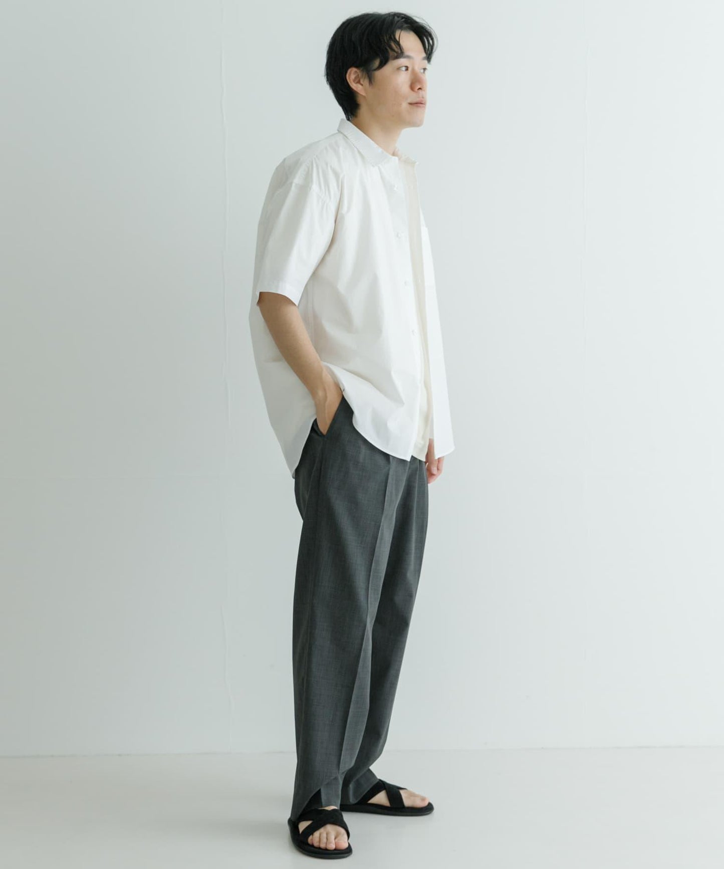 高密度棉短袖襯衫