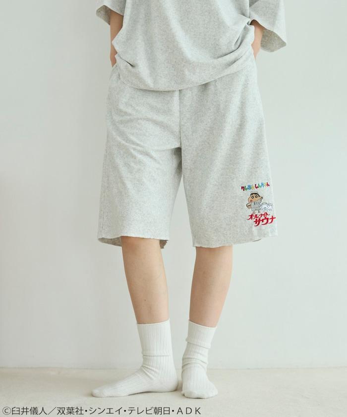 《蠟筆小新》 SAUVENIR × FREAK'S STORE 聯名 毛巾布館內服套裝 附束口袋