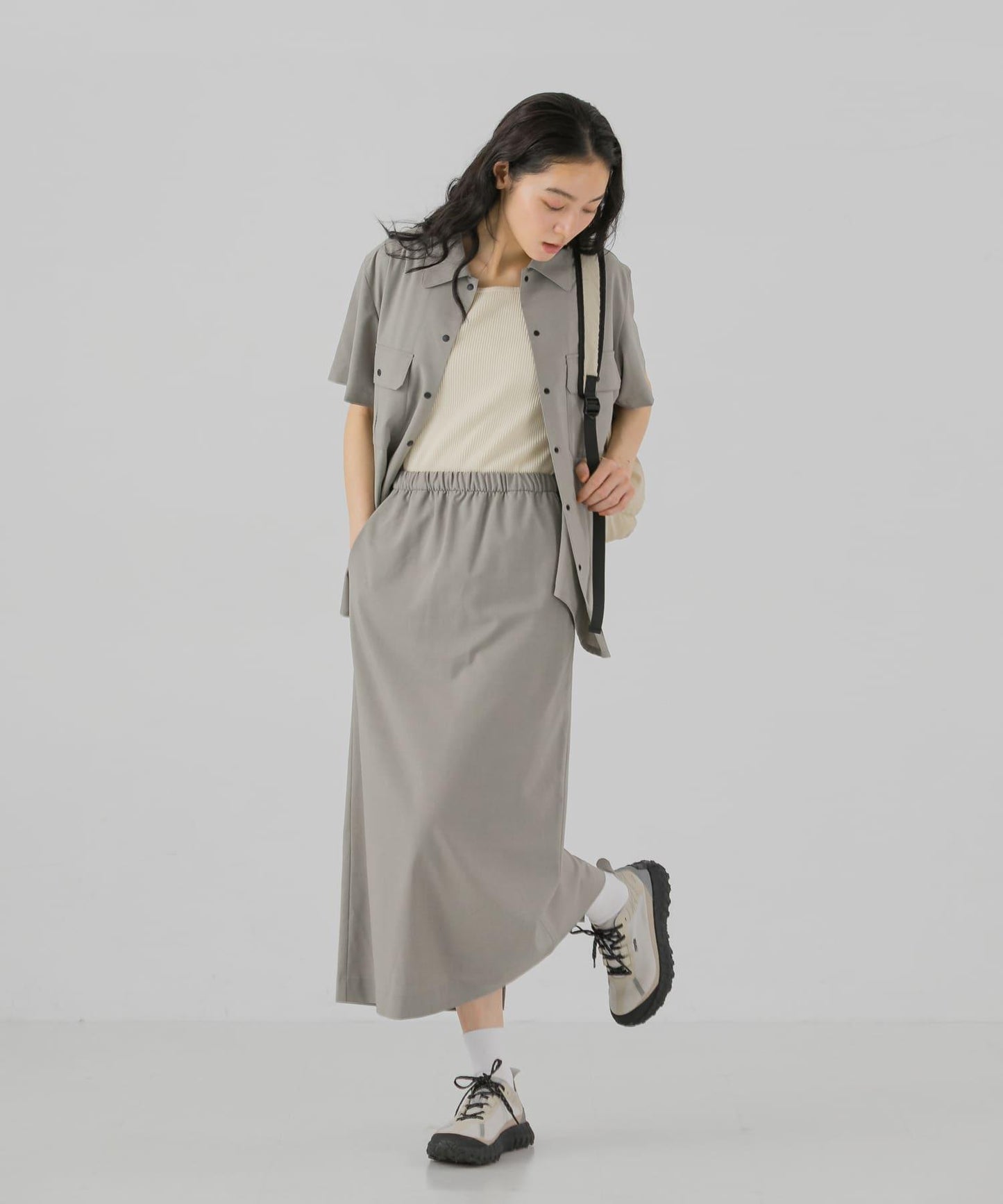 SMOOTH WOOLY LIKE 半身裙