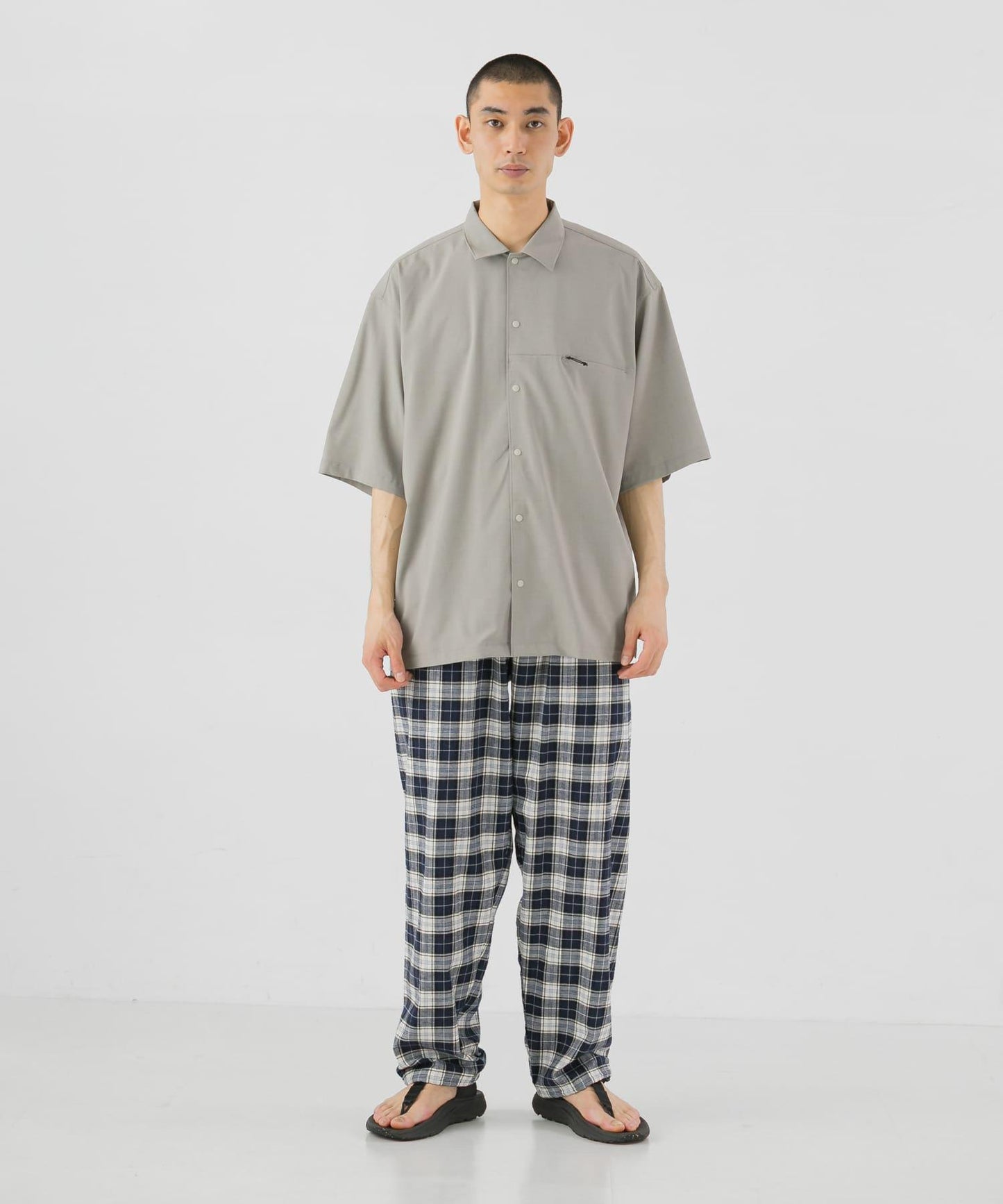 SMOOTH WOOLY LIKE 短袖襯衫