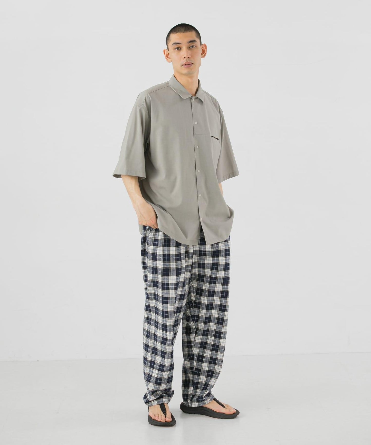 SMOOTH WOOLY LIKE 短袖襯衫