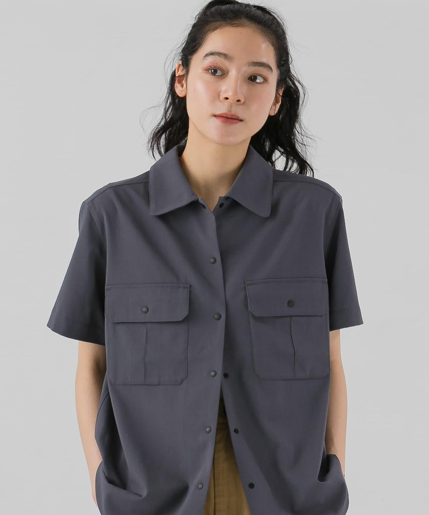 SMOOTH WOOLY LIKE 狩獵風襯衫