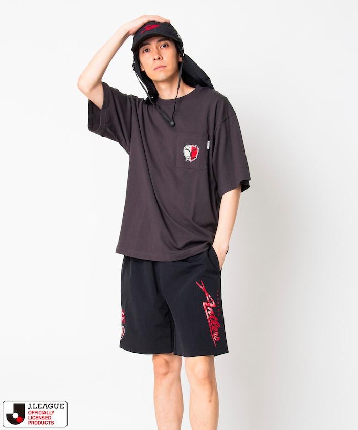 J.LEAGUE × FREAK'S STORE 聯名聯名 支持者設計 鹿島アントラーズ SUPPORTERS NYLON SHORTS 短褲