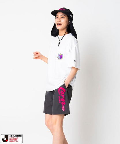 J.LEAGUE × FREAK'S STORE 聯名 SUPPORTERS NYLON SHORTS 尼龍休閒短褲 【セレッソ大阪】